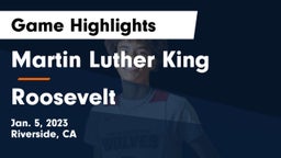 Martin Luther King  vs Roosevelt  Game Highlights - Jan. 5, 2023