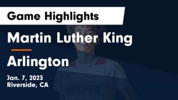 Martin Luther King  vs Arlington  Game Highlights - Jan. 7, 2023