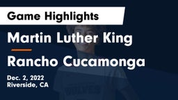 Martin Luther King  vs Rancho Cucamonga  Game Highlights - Dec. 2, 2022