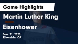 Martin Luther King  vs Eisenhower  Game Highlights - Jan. 21, 2023