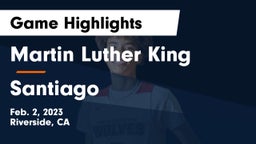 Martin Luther King  vs Santiago Game Highlights - Feb. 2, 2023