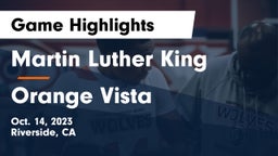 Martin Luther King  vs Orange Vista  Game Highlights - Oct. 14, 2023