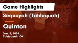 Sequoyah (Tahlequah)  vs Quinton  Game Highlights - Jan. 6, 2024
