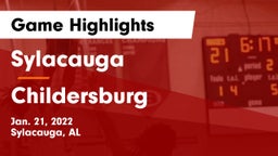 Sylacauga  vs Childersburg  Game Highlights - Jan. 21, 2022