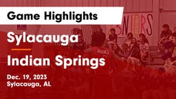 Sylacauga   vs Indian Springs Game Highlights - Dec. 19, 2023