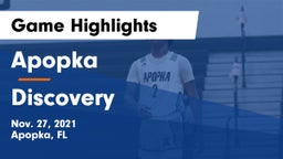 Apopka  vs Discovery  Game Highlights - Nov. 27, 2021