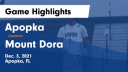 Apopka  vs Mount Dora  Game Highlights - Dec. 3, 2021