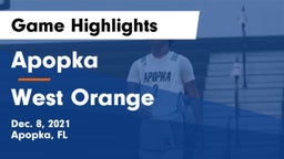Apopka  vs West Orange  Game Highlights - Dec. 8, 2021