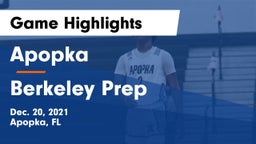 Apopka  vs Berkeley Prep  Game Highlights - Dec. 20, 2021