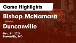 Bishop McNamara  vs Duncanville  Game Highlights - Dec. 11, 2021