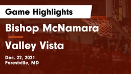 Bishop McNamara  vs Valley Vista  Game Highlights - Dec. 22, 2021