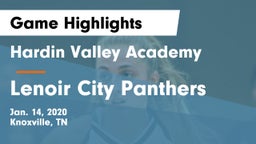 Hardin Valley Academy vs Lenoir City Panthers Game Highlights - Jan. 14, 2020