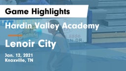 Hardin Valley Academy vs Lenoir City  Game Highlights - Jan. 12, 2021