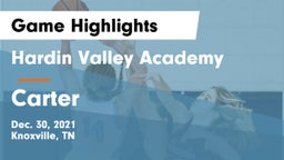 Hardin Valley Academy vs Carter  Game Highlights - Dec. 30, 2021