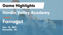 Hardin Valley Academy vs Farragut  Game Highlights - Jan. 13, 2022