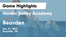 Hardin Valley Academy vs Bearden  Game Highlights - Jan. 21, 2022