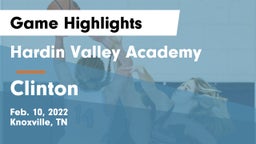 Hardin Valley Academy vs Clinton  Game Highlights - Feb. 10, 2022