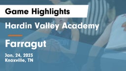 Hardin Valley Academy vs Farragut  Game Highlights - Jan. 24, 2023
