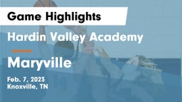 Hardin Valley Academy vs Maryville  Game Highlights - Feb. 7, 2023