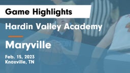 Hardin Valley Academy vs Maryville  Game Highlights - Feb. 15, 2023
