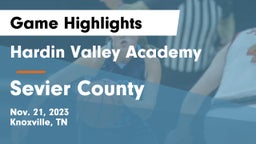 Hardin Valley Academy vs Sevier County  Game Highlights - Nov. 21, 2023