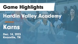 Hardin Valley Academy vs Karns  Game Highlights - Dec. 14, 2023