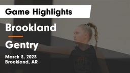 Brookland  vs Gentry  Game Highlights - March 3, 2023