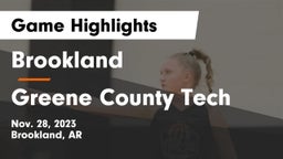 Brookland  vs Greene County Tech  Game Highlights - Nov. 28, 2023