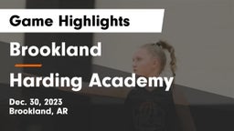 Brookland  vs Harding Academy  Game Highlights - Dec. 30, 2023