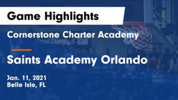 Cornerstone Charter Academy vs Saints Academy Orlando Game Highlights - Jan. 11, 2021