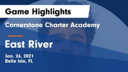 Cornerstone Charter Academy vs East River  Game Highlights - Jan. 26, 2021