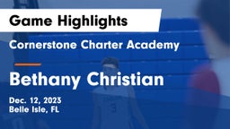 Cornerstone Charter Academy vs Bethany Christian Game Highlights - Dec. 12, 2023