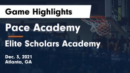 Pace Academy vs Elite Scholars Academy  Game Highlights - Dec. 3, 2021