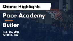 Pace Academy vs Butler  Game Highlights - Feb. 25, 2022