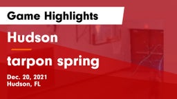 Hudson  vs tarpon spring   Game Highlights - Dec. 20, 2021