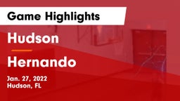 Hudson  vs Hernando  Game Highlights - Jan. 27, 2022