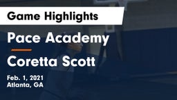 Pace Academy vs Coretta Scott  Game Highlights - Feb. 1, 2021