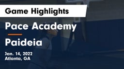 Pace Academy vs Paideia  Game Highlights - Jan. 14, 2022