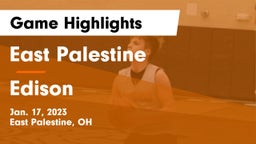 East Palestine  vs Edison  Game Highlights - Jan. 17, 2023