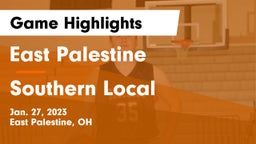 East Palestine  vs Southern Local  Game Highlights - Jan. 27, 2023