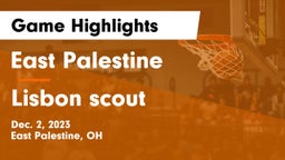 East Palestine  vs Lisbon scout Game Highlights - Dec. 2, 2023