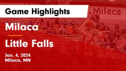 Milaca  vs Little Falls  Game Highlights - Jan. 4, 2024