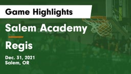 Salem Academy  vs Regis  Game Highlights - Dec. 31, 2021