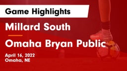 Millard South  vs Omaha Bryan Public  Game Highlights - April 16, 2022