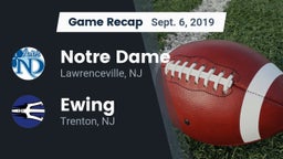 Recap: Notre Dame  vs. Ewing  2019