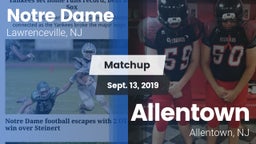 Matchup: Notre Dame High vs. Allentown  2019