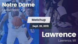 Matchup: Notre Dame High vs. Lawrence  2019