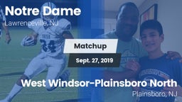 Matchup: Notre Dame High vs. West Windsor-Plainsboro North  2019