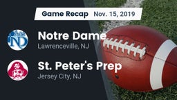 Recap: Notre Dame  vs. St. Peter's Prep  2019