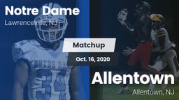 Matchup: Notre Dame High vs. Allentown  2020